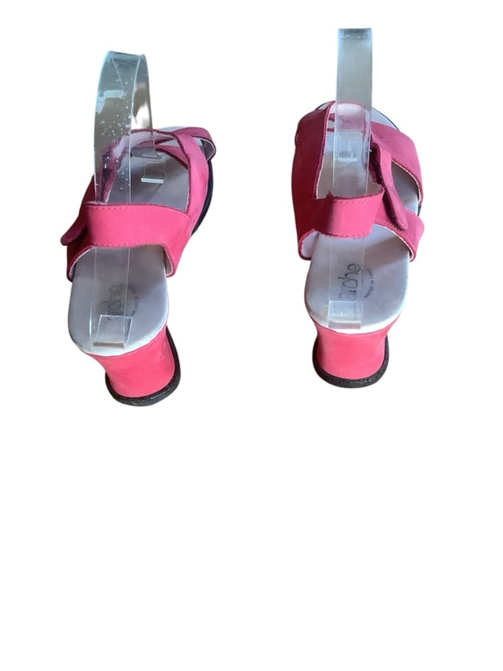 Arche Pink Nubuck Wedge Sandals Comfort Walking Slingback EU 43 Fits US 10 - Picture 4 of 9